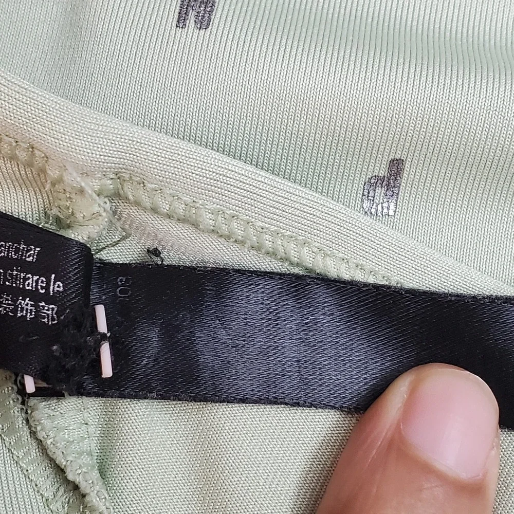 PINK Women Sports Bra XS Green AOP Ultimate Lightly Lined Wireless